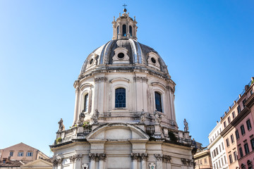 Fototapeta premium Church of the Most Holy Name of Mary (1751). Rome. Italy.