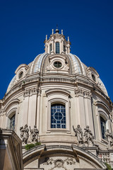 Fototapeta na wymiar Church of the Most Holy Name of Mary (1751). Rome. Italy.