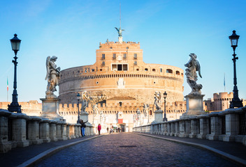Obraz na płótnie Canvas castle st. Angelo, Rome, Italy