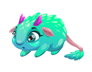 Funny cartoon funny fantasy animal.