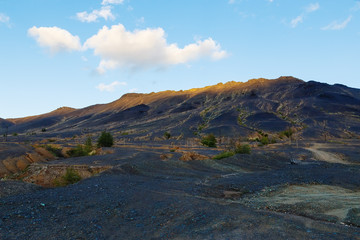 Industrial desert - ecological disaster in Karabash, Russia. environmental 
