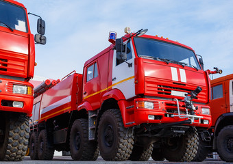 New Russian fire trucks are ready to fight with fire.