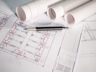 Architect plan roll 14