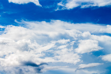 colorful dramatic sky with cloud at sunset