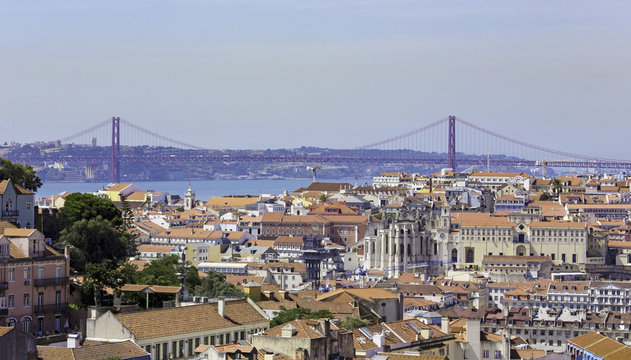 Lisbon and bridge