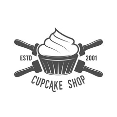 vintage retro bakery logo badge or label