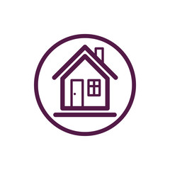 Home vector symbol, estate agency theme, can be used in advertis