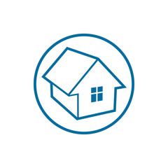 Home vector symbol, estate agency theme, can be used in advertis