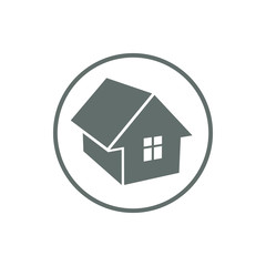 Home vector symbol, estate agency theme, can be used in advertis