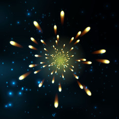 Firework, light effects isolated and grouped. .