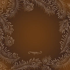 Peacock Feathers Template.