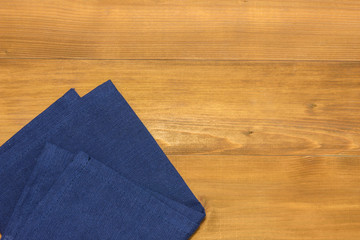 tablecloth on wooden