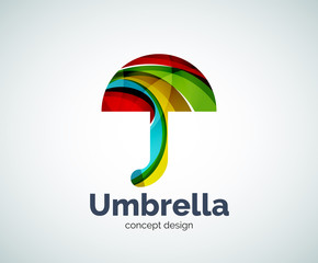 Vector umbrella logo template