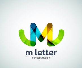 Fototapeta premium Letter m logo