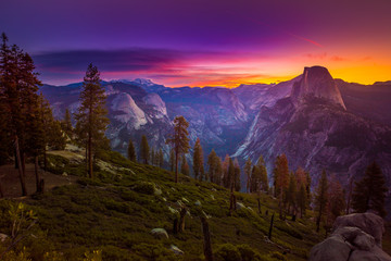 Yosemite National Park Sunrise Glacier Point