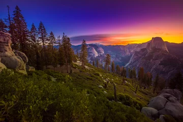 Foto op Canvas Yosemite National Park Sunrise Glacier Point © Krzysztof Wiktor