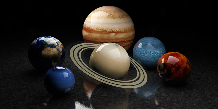 3d illustration of Planets. Elements of this image furnished by