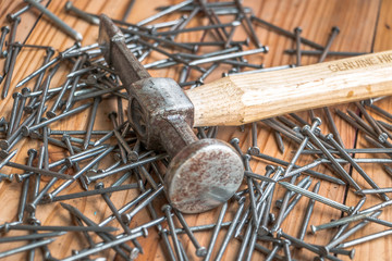 hammer and nails