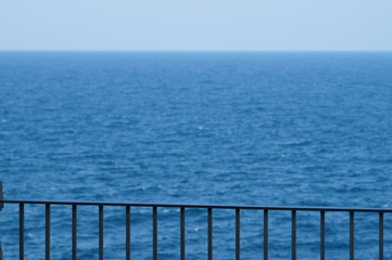 Veduta panoramica della costa adriatica nel su Europa