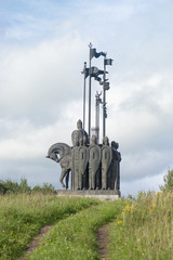 Монумент "Ледовое побоище" воинам и князю Александру Невскому, Псков