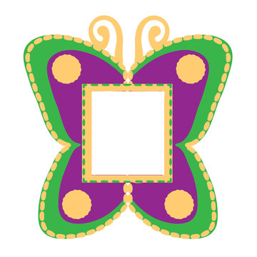 photo frame in the shape of butterflies