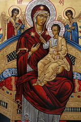 Fototapeta premium Peinture dans la Basilique Santa Maria del Popolo à Rome