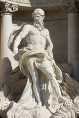 Obraz premium Détail de la Fontaine de Trévi à Rome