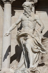 D&eacute;tail de la Fontaine de Tr&eacute;vi &agrave; Rome