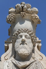 Obraz premium Détail d'une statue de la Galerie Borghese de la Villa Borghese à Rome 