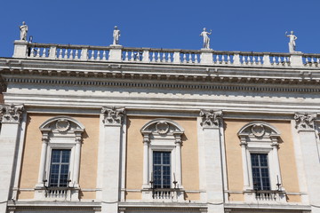 Détail des Musées du Capitole à Rome