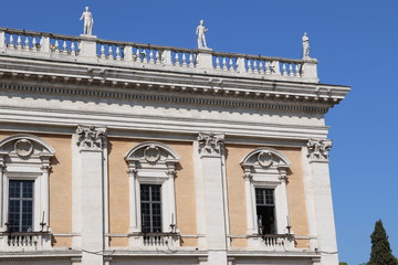 Fototapeta na wymiar Détail des Musées du Capitole à Rome