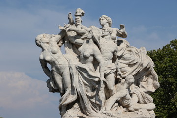 Statue du Pont Vittorio Emanuele II à Rome