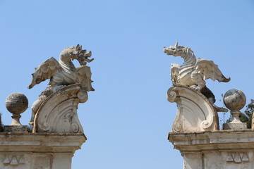 Fototapeta na wymiar Détail de la villa Borghese à Rome