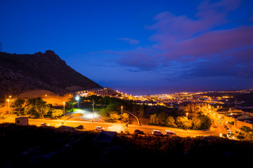 Fototapeta premium Costa Adeje at night