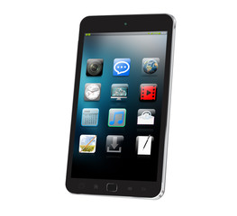 Modern mobile phone 3D rendering