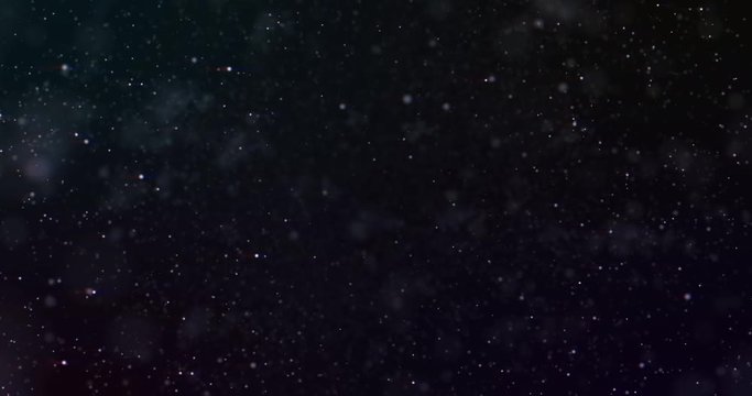 Flying through star fields in space