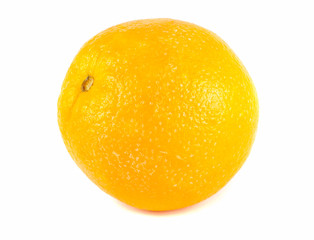 A big orange isolated on a white background.