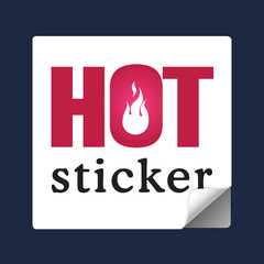 Hot sticker label