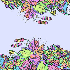 Decorative element corners. Abstract invitation card. Template w