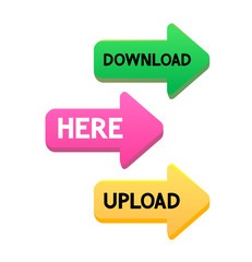 Set of Vector Arrows for Web Site
