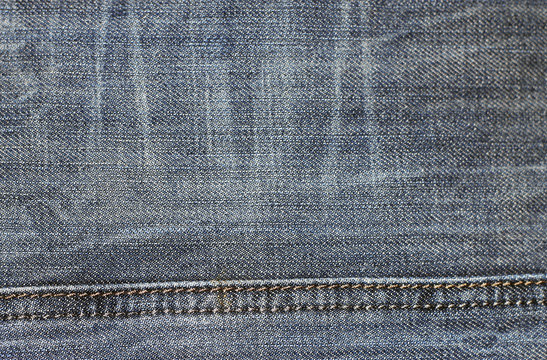 Jeans texture background fabric of blue denim textile