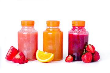 Fresh and healthy fruit  vegetable juices