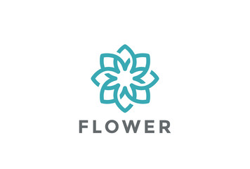 Flower Logo design infinite vector Jewelry Fashion Luxury icon