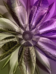Naklejki  abstrakcyjny kwiat