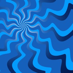 Abstract wavy blue pattern. Vector illustration