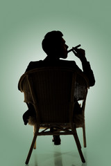 Cunning businessman of Asian