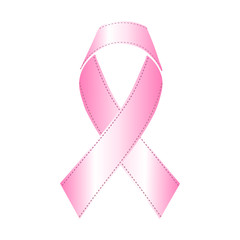 Pink Ribbon, Vector Illustration