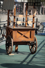 Wooden vehicle for trade