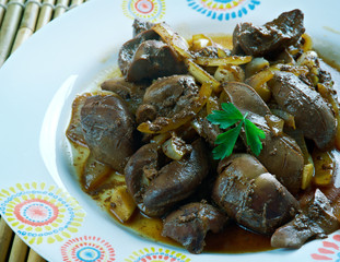 Mutton kidney roasted