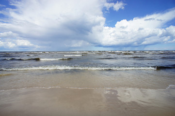Beautiful beaches of Baltic sea